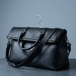 Garment Weekender: front three-quarter view