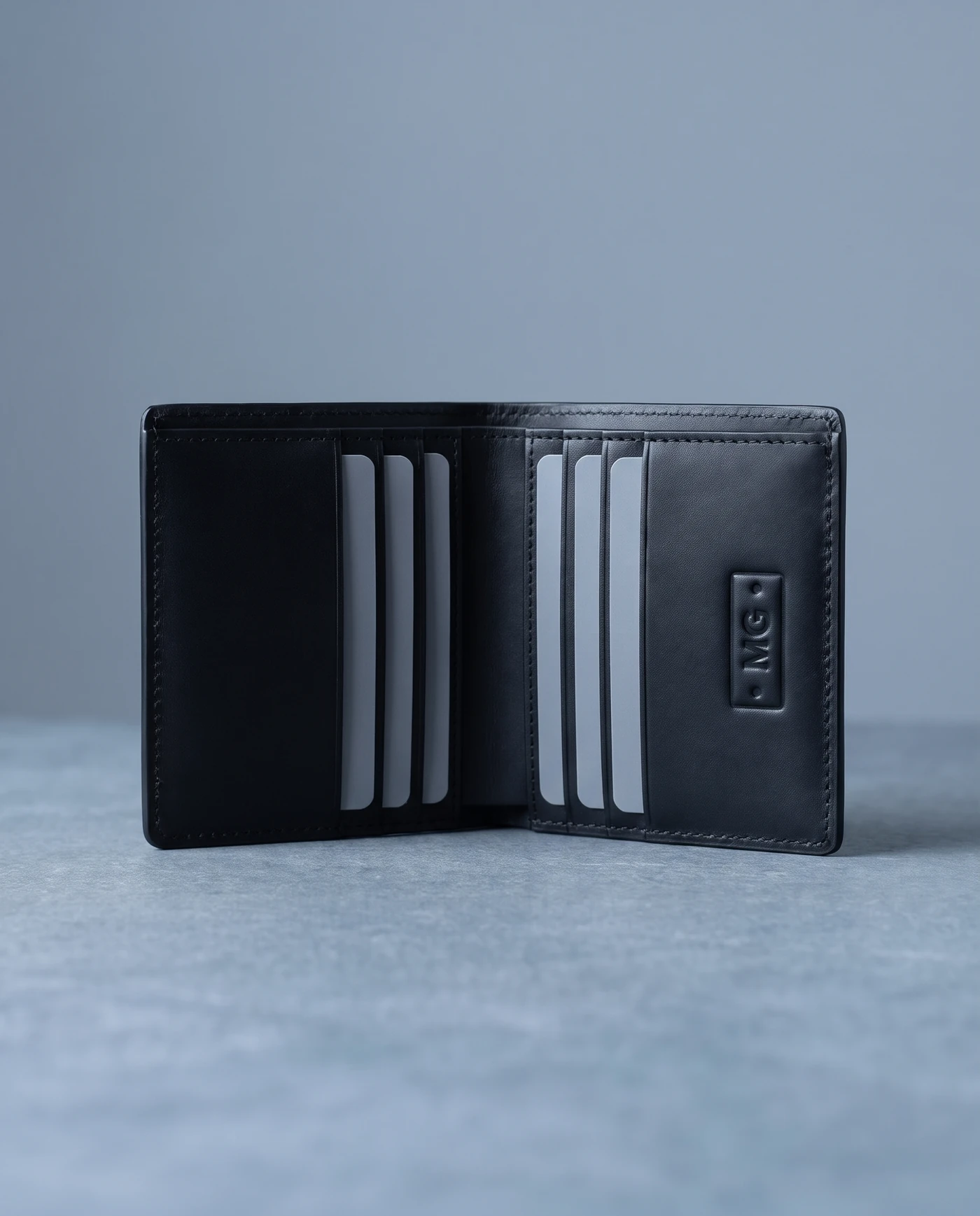 Leather Bifold Wallet: inside view