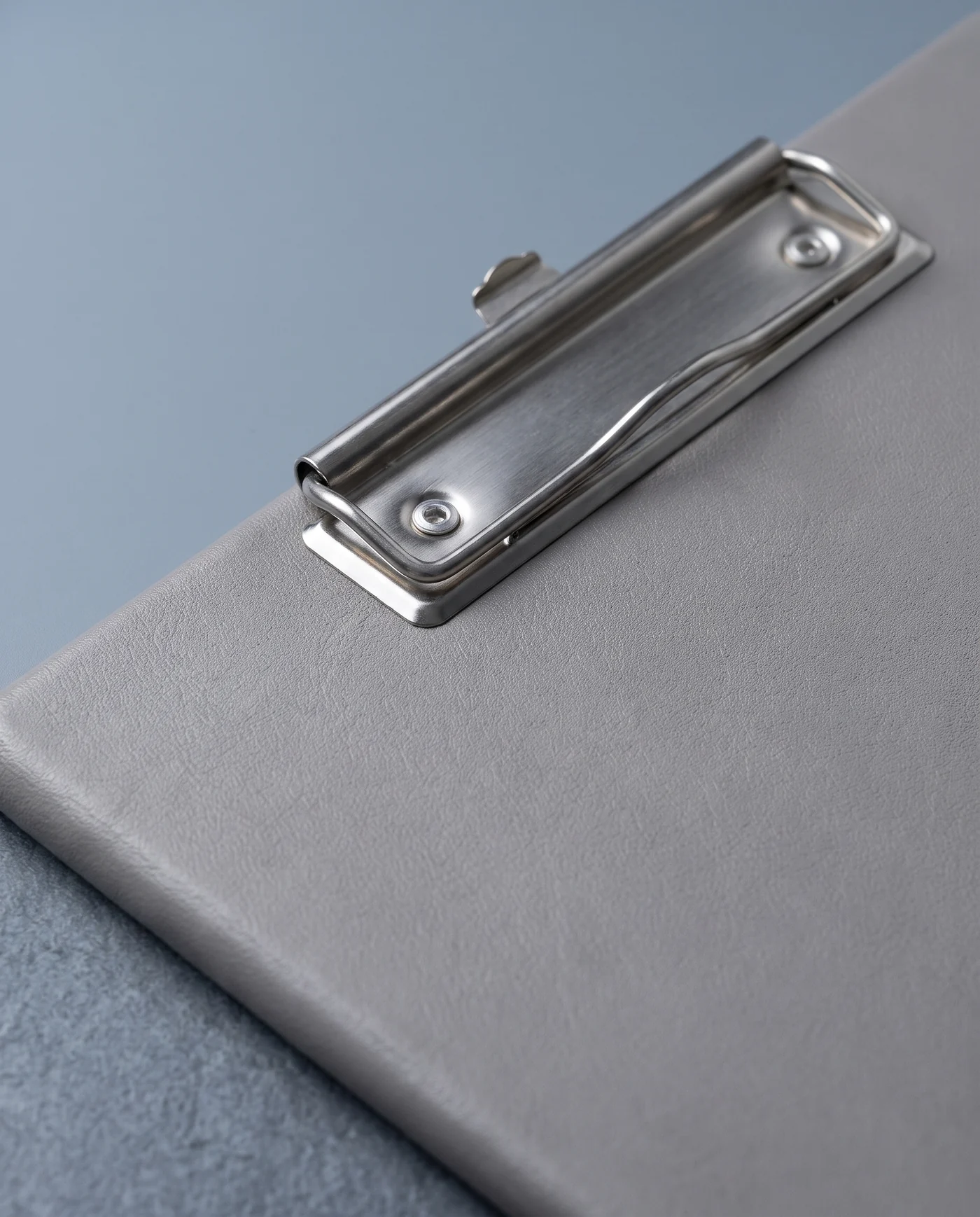 Leather Clipboard Folio: close-up detail