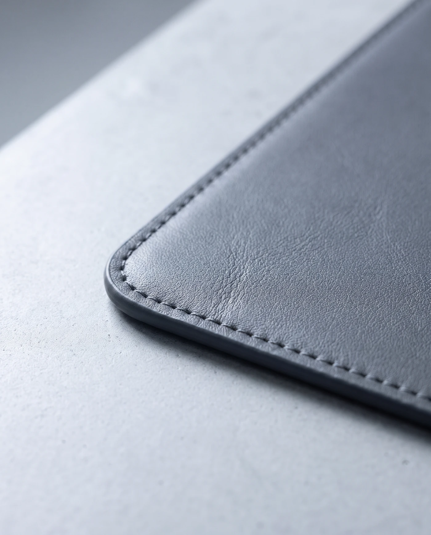 Leather Desk Mat: close-up detail