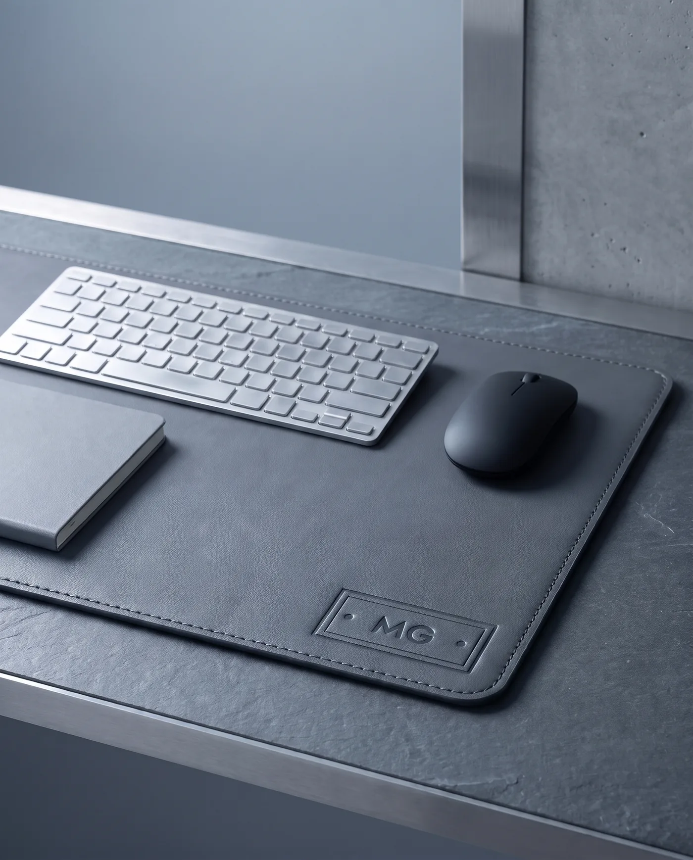 Leather Desk Mat: inside view