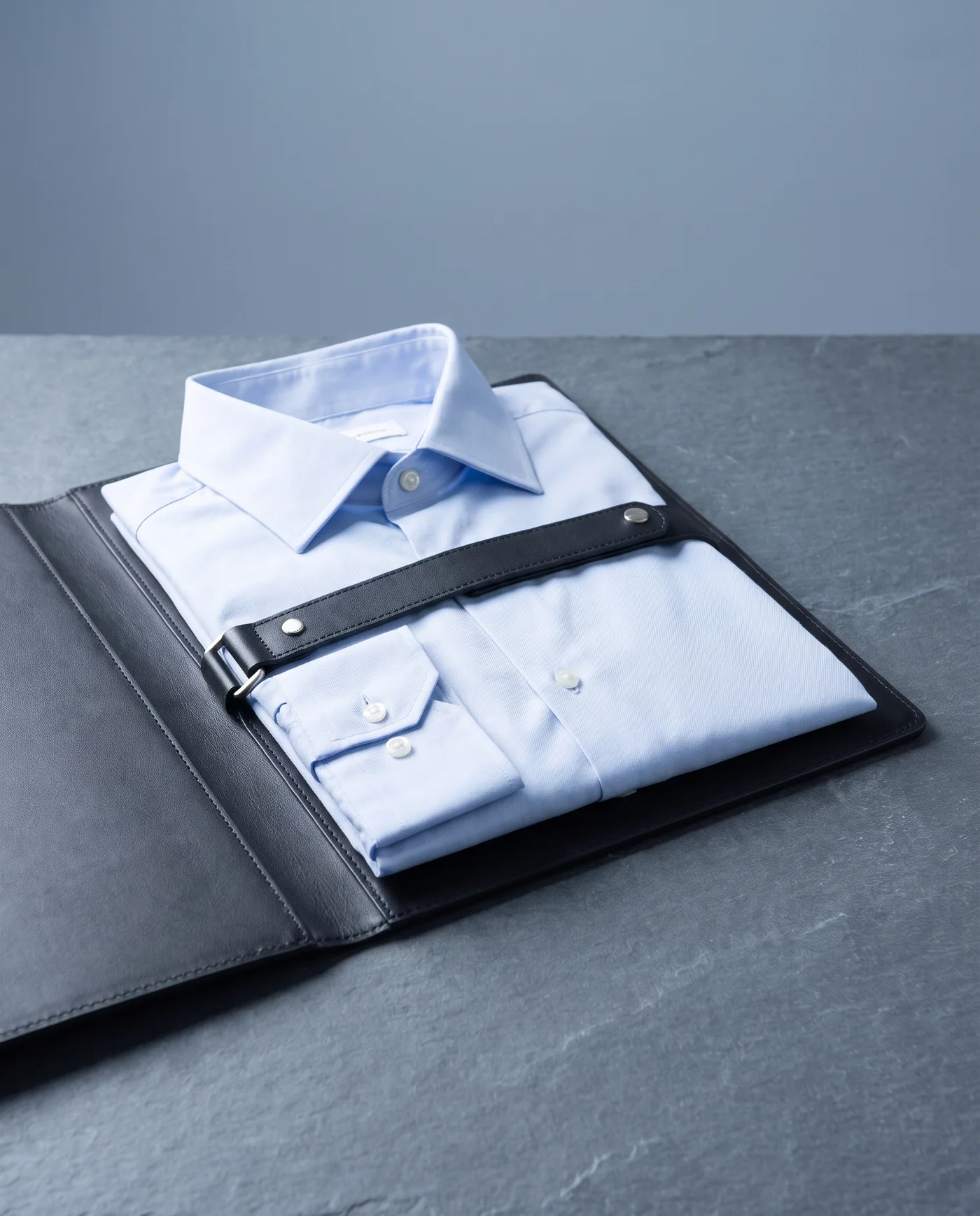 Leather Packing Folder: inside view