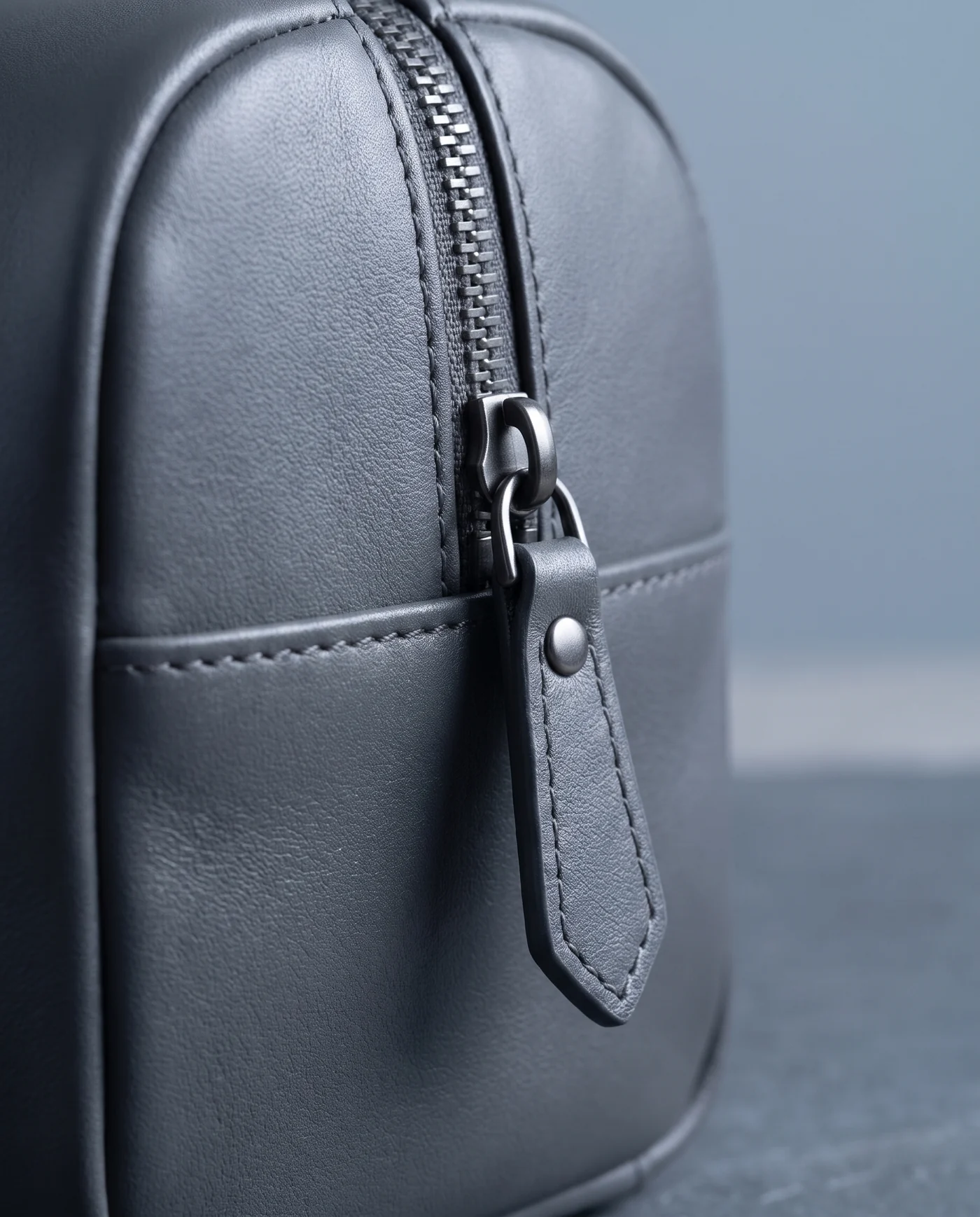 Leather Shoe Bag: close-up detail