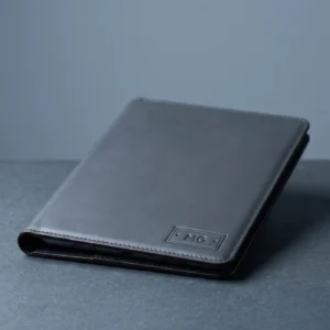 Leather Tablet Folio: front three-quarter view