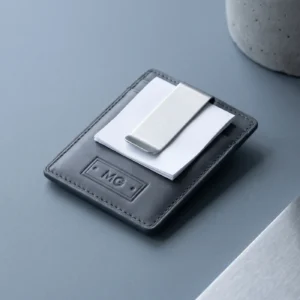 Money Clip Wallet: front three-quarter view