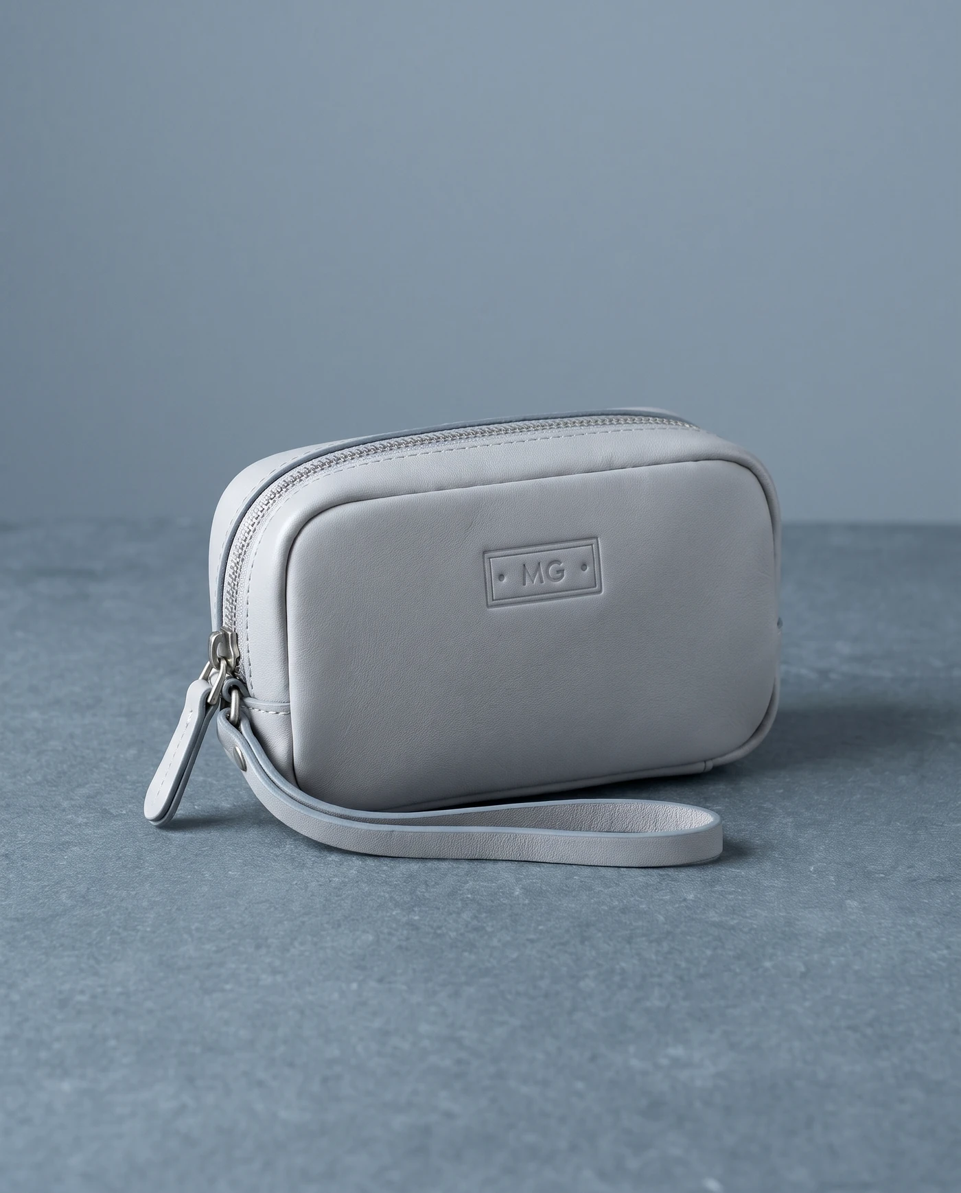 Zip Coin Pouch: front three-quarter view