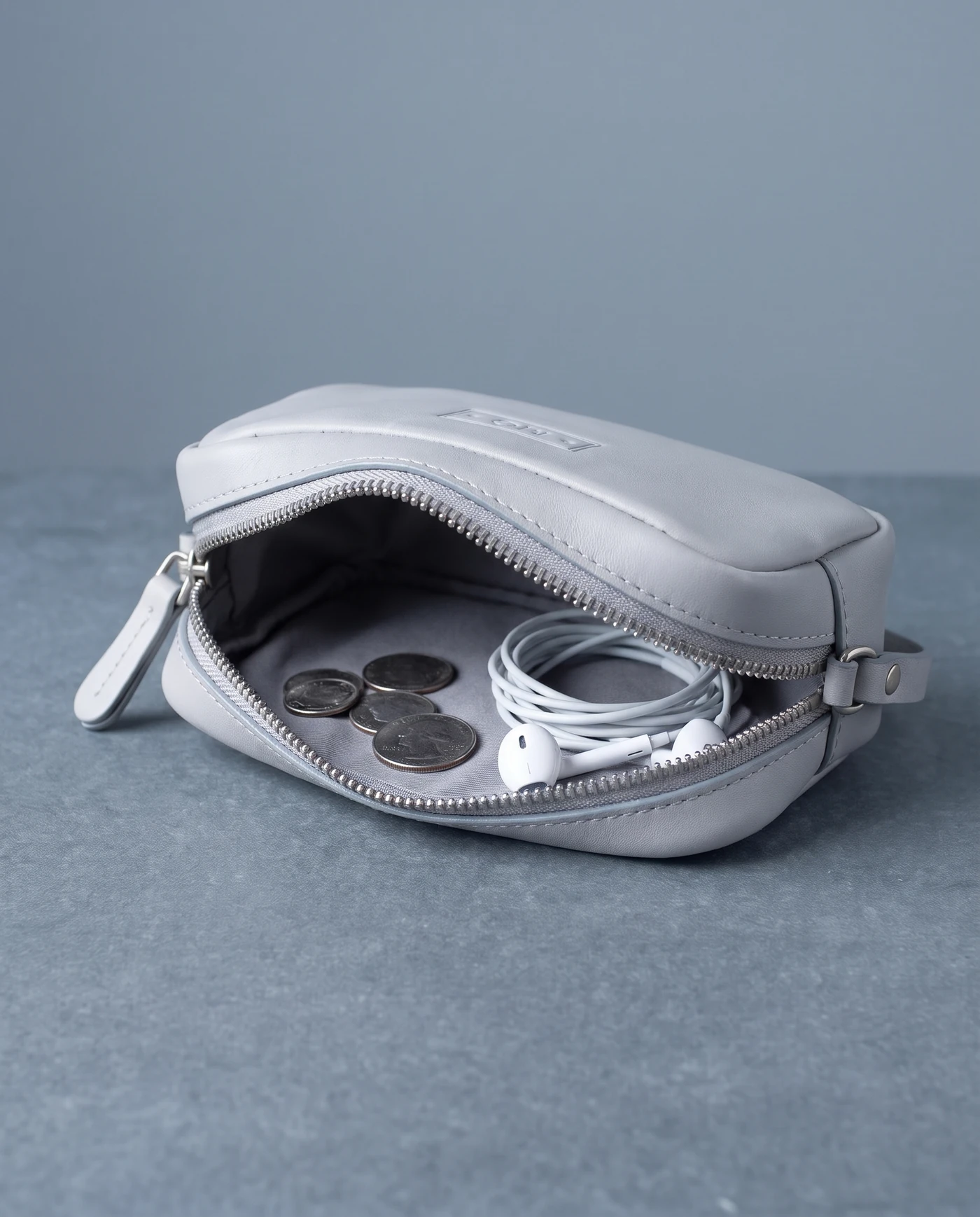 Zip Coin Pouch: inside view